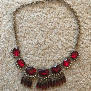 Red stone necklace